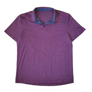 Lululemon Polo Golf Shirt Athletic Stretch 1/4 Button Preppy Short Sleeve XL
